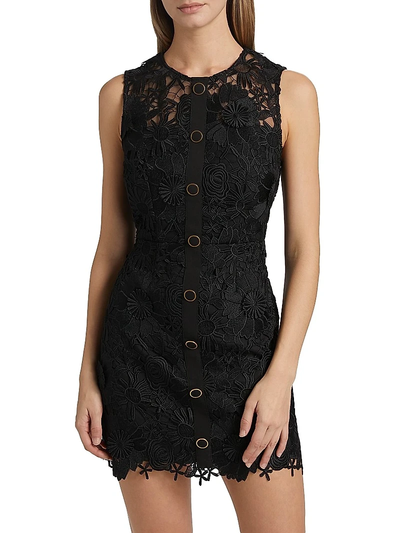 Judy Lace Sleeveless Minidress