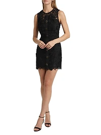 Judy Lace Sleeveless Minidress