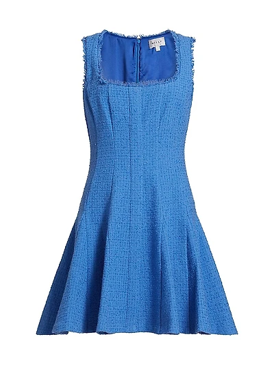 Juniper Boucle Square-Neck Minidress