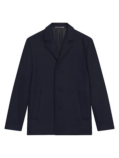 Wool Melton Mid-Length Coat