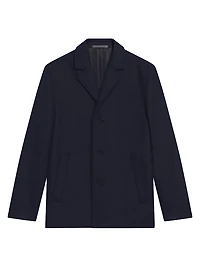 Wool Melton Mid-Length Coat