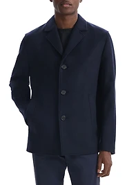 Wool Melton Mid-Length Coat