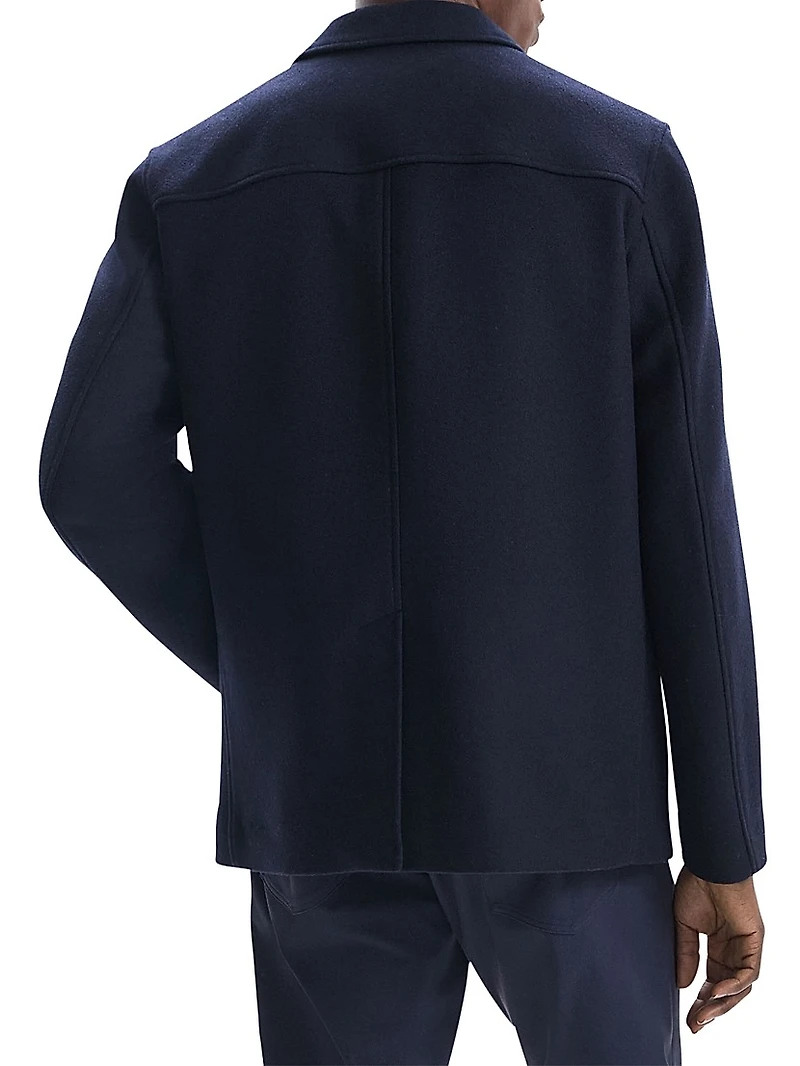 Wool Melton Mid-Length Coat