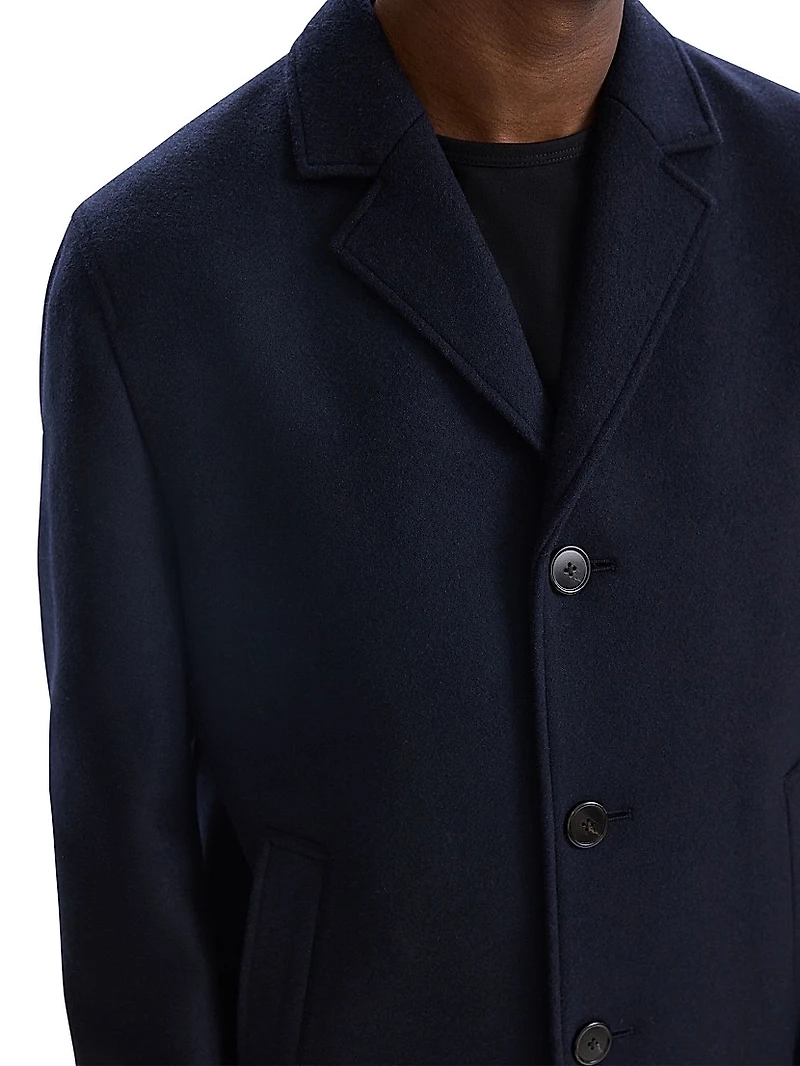 Wool Melton Mid-Length Coat