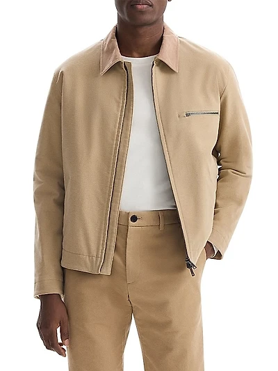 Stretch Cotton Twill Workwear Jacket