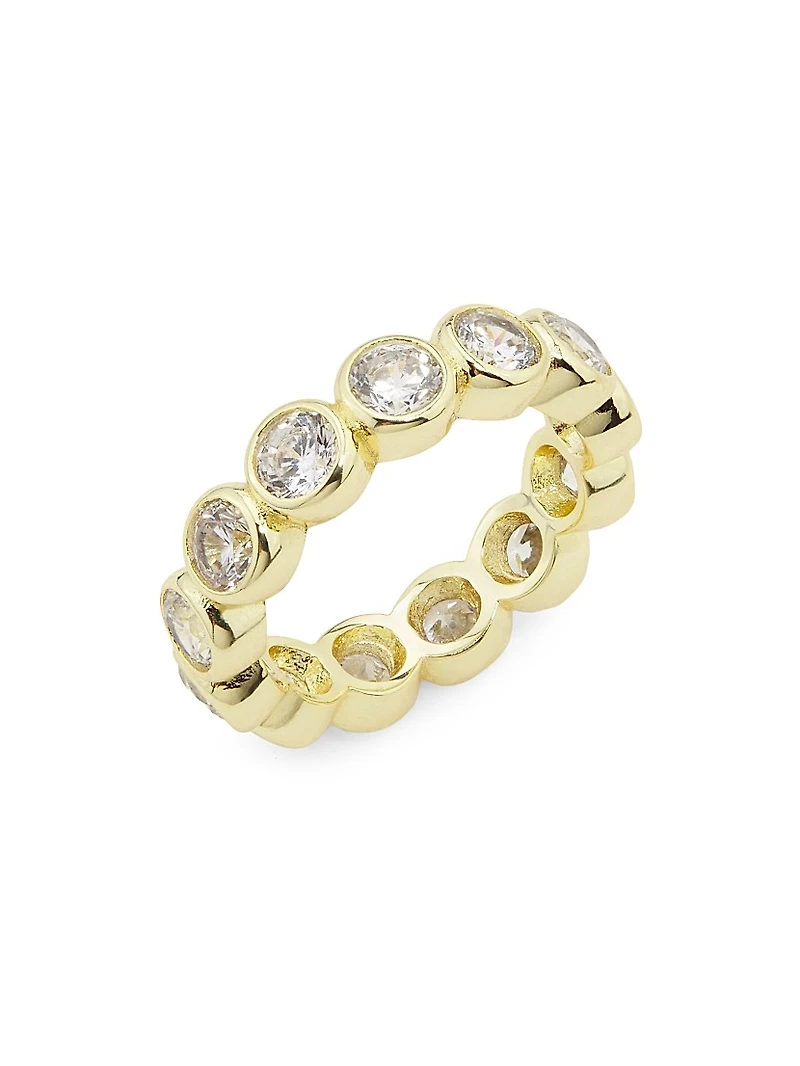 14K-Gold-Plated & Cubic Zirconia Eternity Band