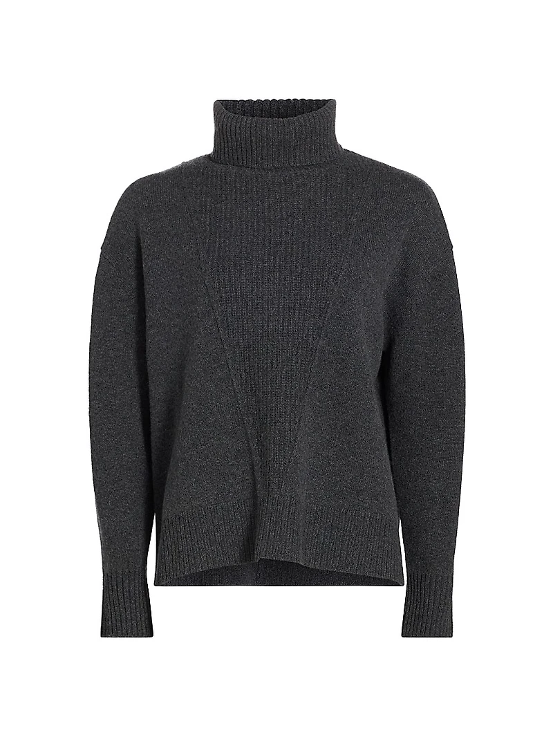 Ribbed Cashmere Turtleneck