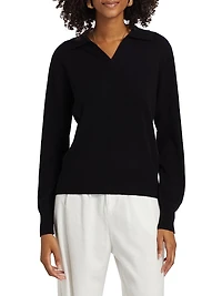 Cashmere Polo Sweater