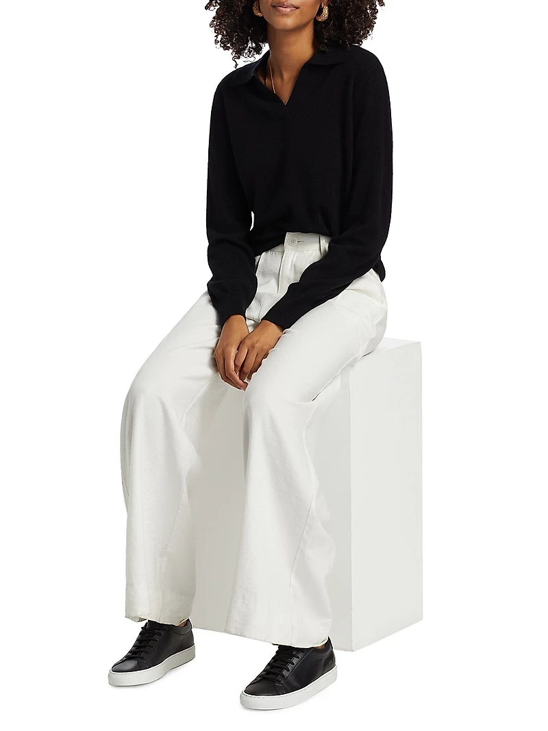 Cashmere Polo Sweater