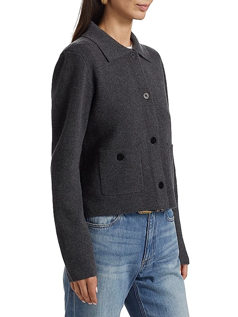 Cashmere Collared Cardigan