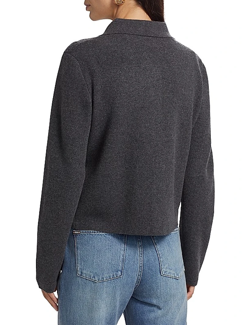 Cashmere Collared Cardigan