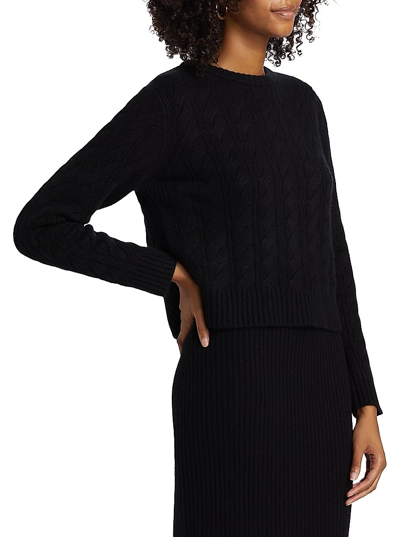 Cable-Knit Cashmere Pullover
