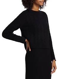 Cable-Knit Cashmere Pullover