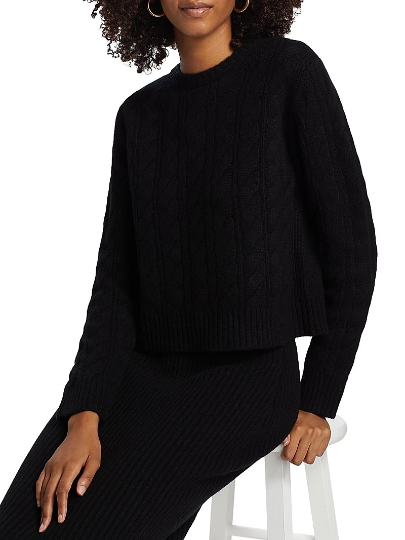 Cable-Knit Cashmere Pullover