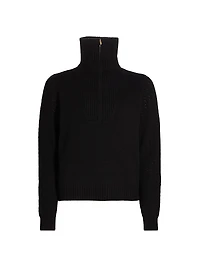 Quarter-Zip Cashmere Sweater
