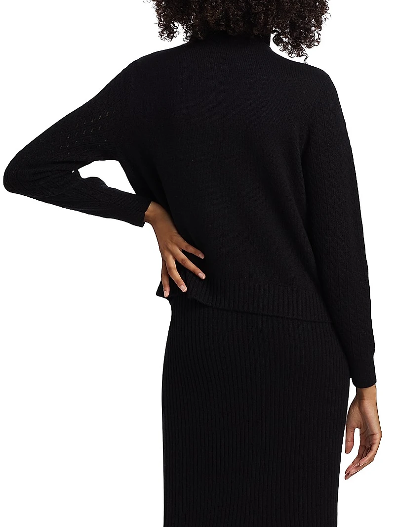 Quarter-Zip Cashmere Sweater