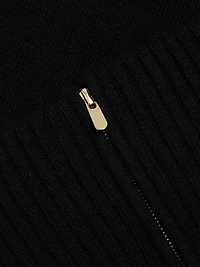 Quarter-Zip Cashmere Sweater