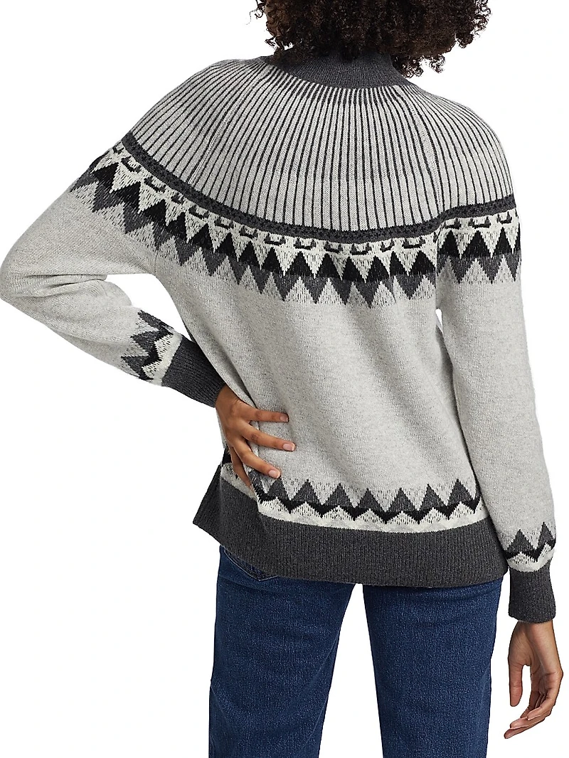 Cashmere Fair Isle-Style Sweater
