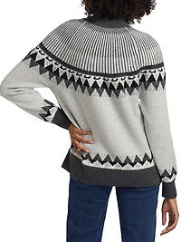 Cashmere Fair Isle-Style Sweater
