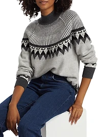 Cashmere Fair Isle-Style Sweater