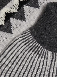 Cashmere Fair Isle-Style Sweater