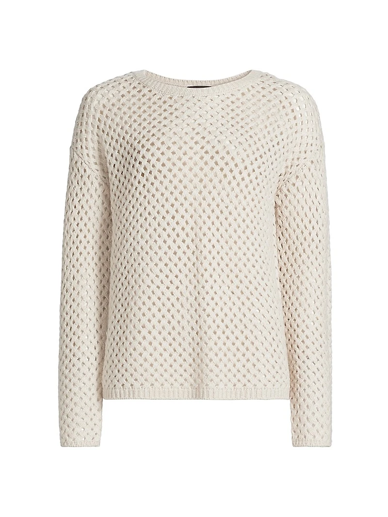 Open-Knit Cashmere Sweater