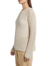 Open-Knit Cashmere Sweater