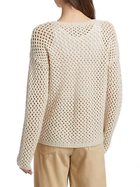 Open-Knit Cashmere Sweater