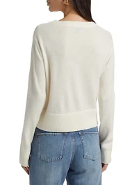 Cut-Out Cashmere Cardigan