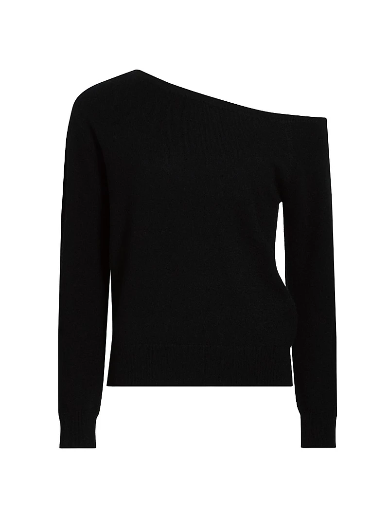 One-Shoulder Cashmere Sweater