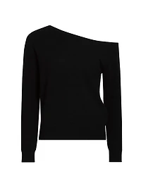 One-Shoulder Cashmere Sweater