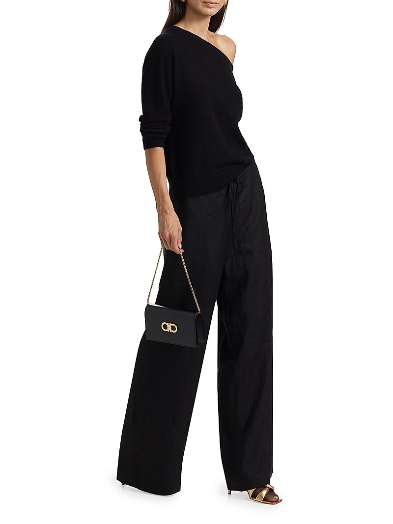 One-Shoulder Cashmere Sweater
