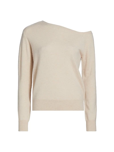 One-Shoulder Cashmere Sweater