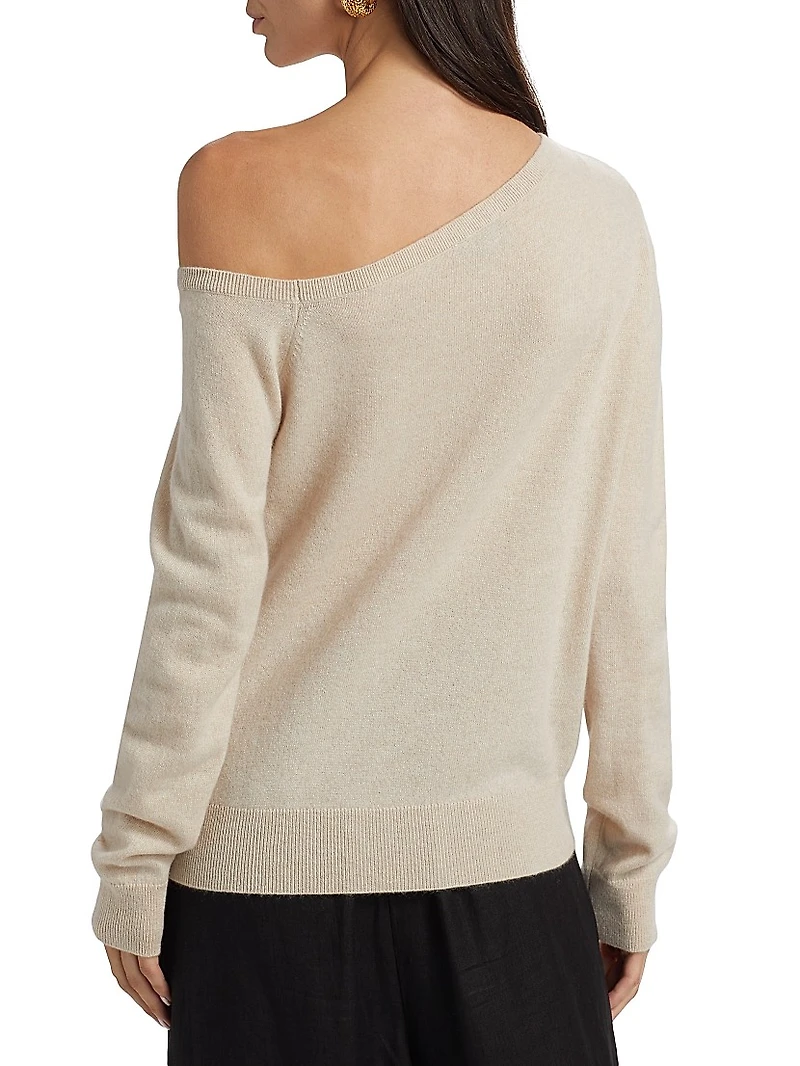 One-Shoulder Cashmere Sweater