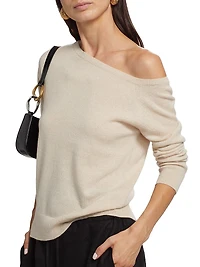 One-Shoulder Cashmere Sweater