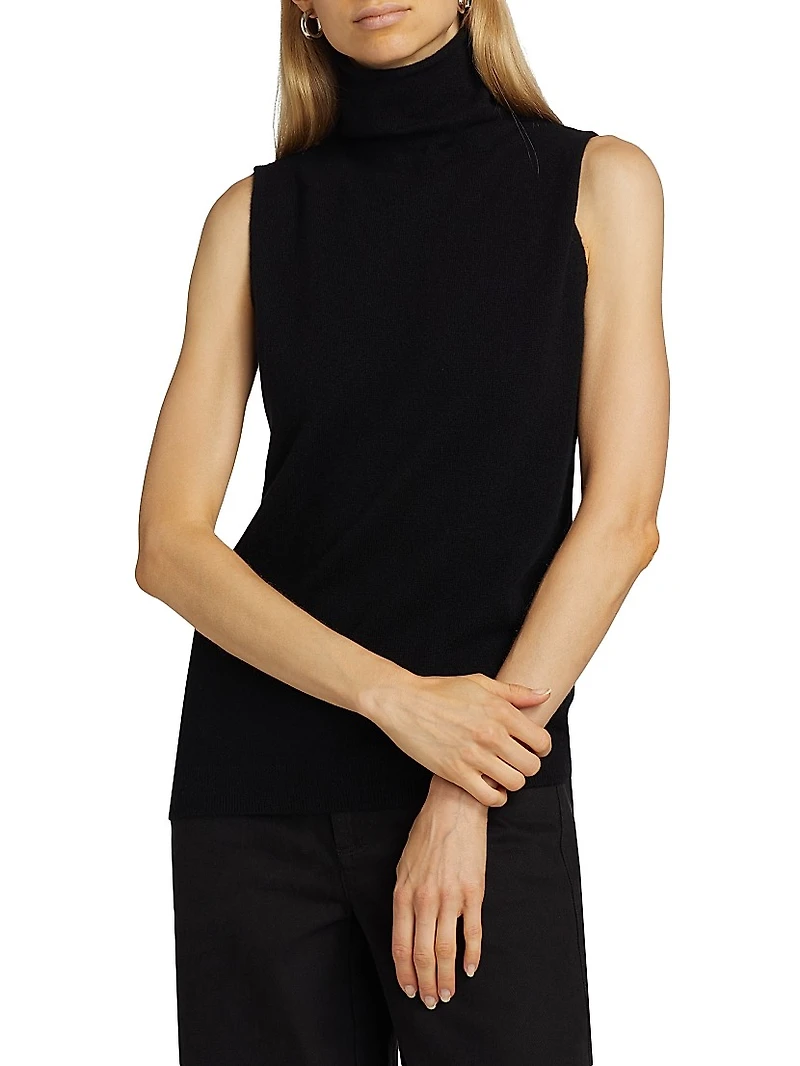 COLLECTION Cashmere Turtleneck Vest