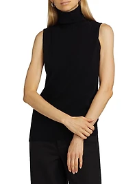 COLLECTION Cashmere Turtleneck Vest