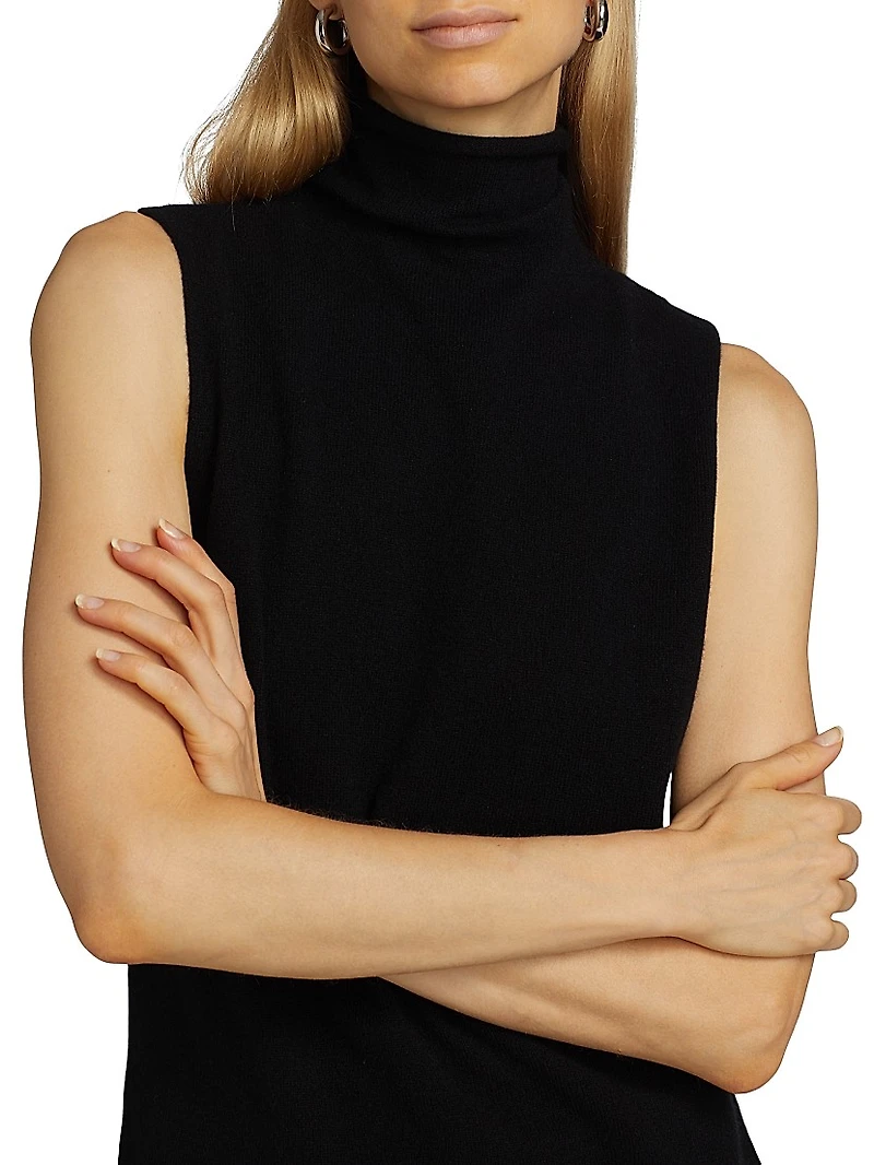 COLLECTION Cashmere Turtleneck Vest