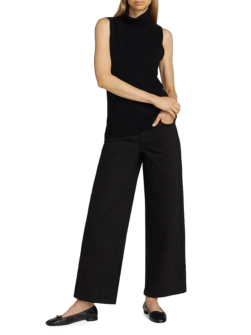 COLLECTION Cashmere Turtleneck Vest