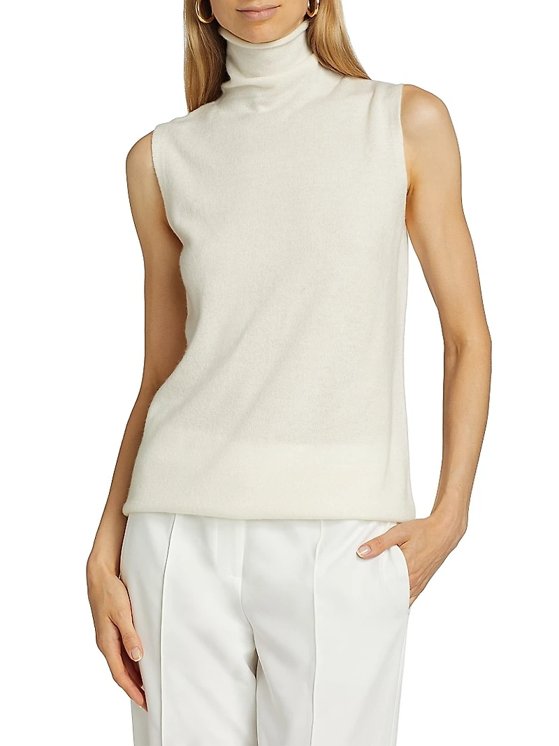 COLLECTION Cashmere Turtleneck Vest