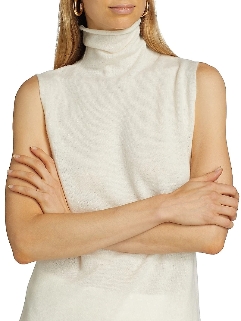 COLLECTION Cashmere Turtleneck Vest