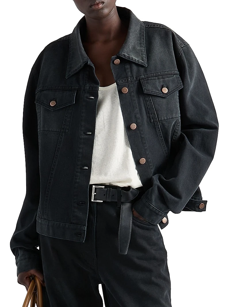 Denim Blouson Jacket