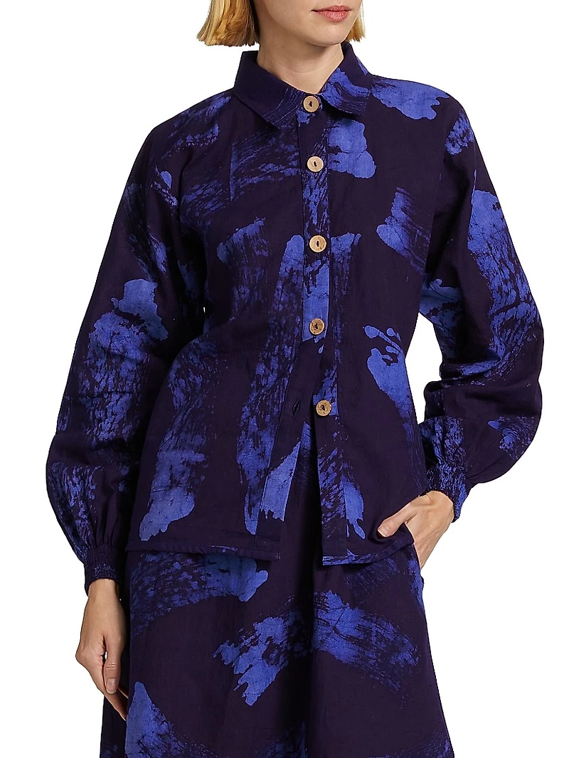 Ayoka Abstract Cotton Shirt