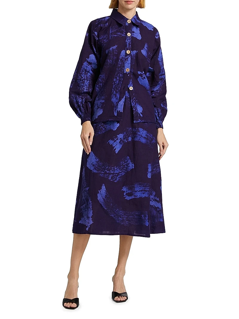 Ayoka Abstract Cotton Shirt