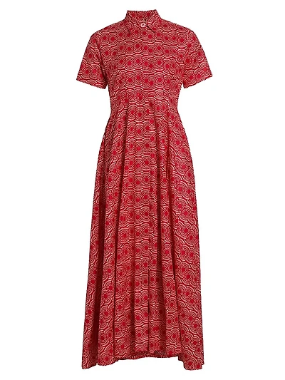 Feyi Abstract Cotton Shirtdress