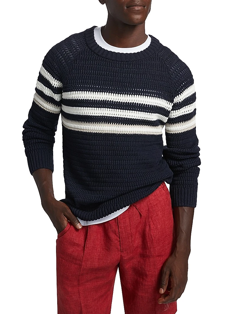 Texture Rugby Stripe Sweater