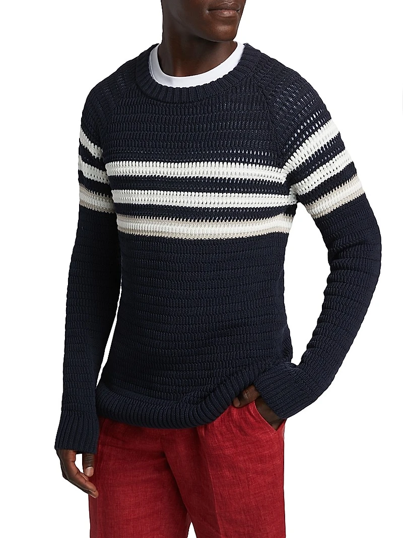 Texture Rugby Stripe Sweater