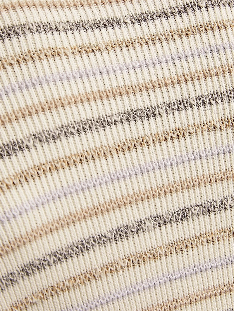 Striped Cotton-Blend Sweater