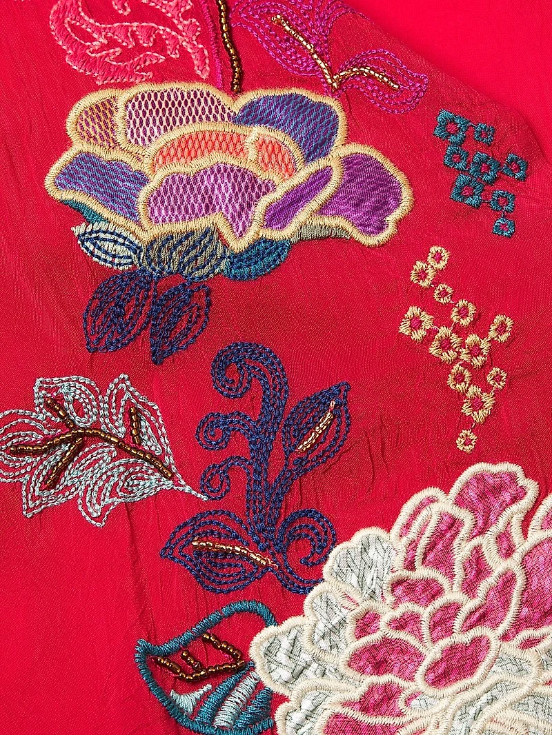 Plus Marcia Embroidered Blouse