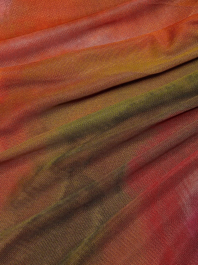 Drena Abstract Mesh One-Shoulder Midi-Dress